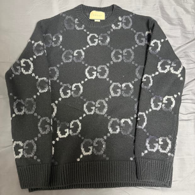 [새상품.정품] 구찌 인타르시아 울 스웨터 니트 XL