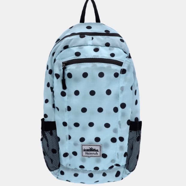 (무료배송) 하이산 도트 백팩 가방 스카이 블루
