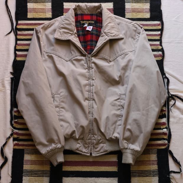 Tempco(템포) 7~80s 웨스턴 자켓(플란넬 라이닝)