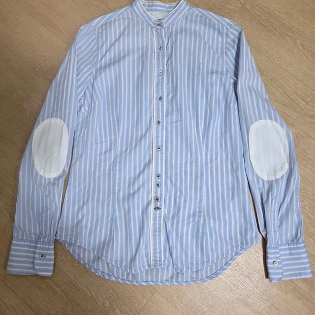 자라 여성 헨리넥 스트라이프 셔츠 S