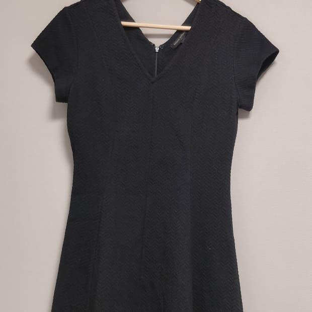 빈티지 블랙 슬림 원피스