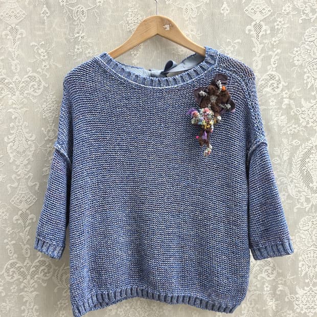 마렐라 여름 반팔 니트