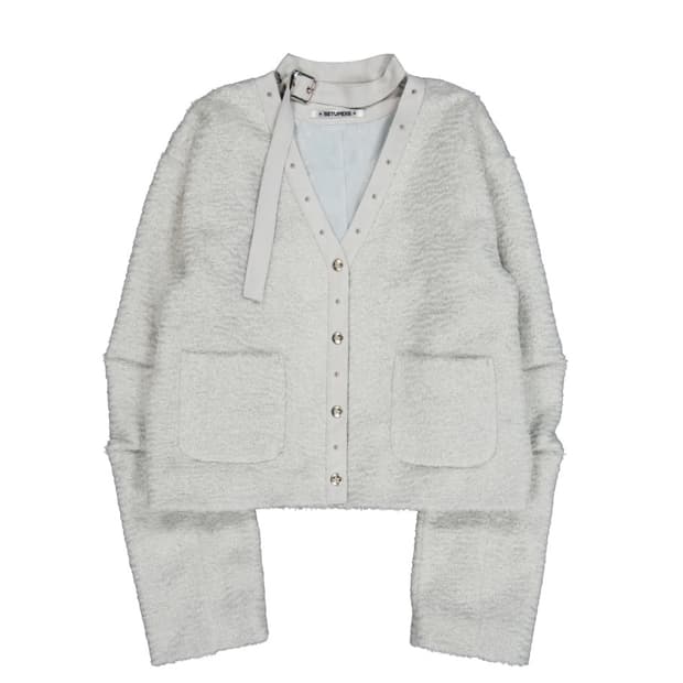 셋업이엑스이 쇼트 초커 자켓