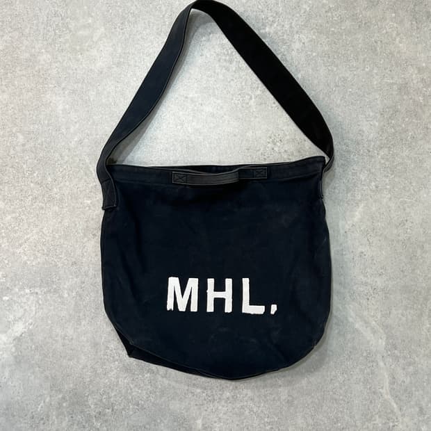 mhl 마가렛호웰 코튼 캔버스 숄더백
