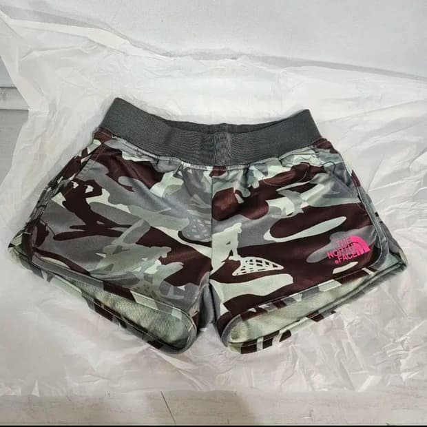 노스페이스 카모 반바지 Y2K