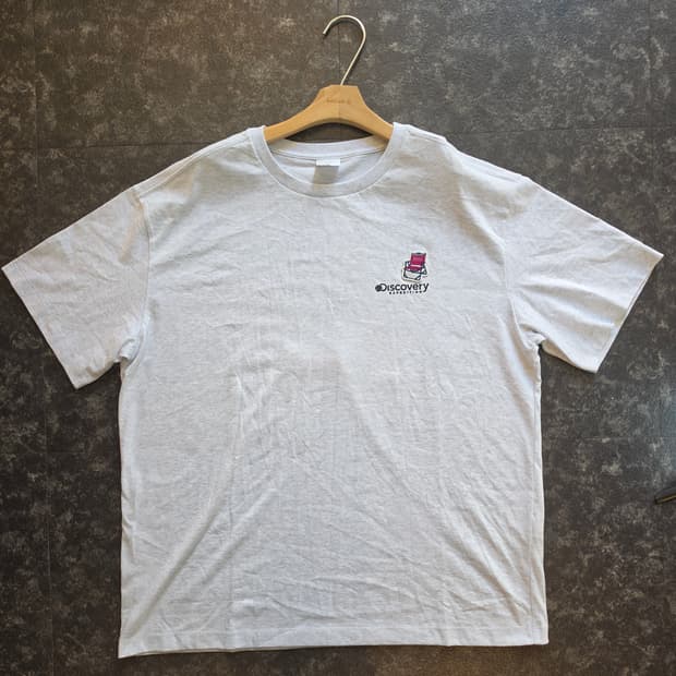 디스커버리 익스페디션 "피크닉등판" 회색 반팔티 XXL