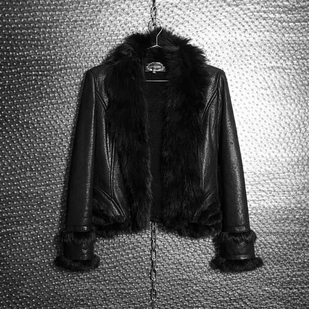 Shalang 퍼 레더자켓