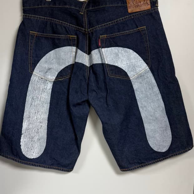 에비수 빅다이콕 데님 하프 팬츠 40