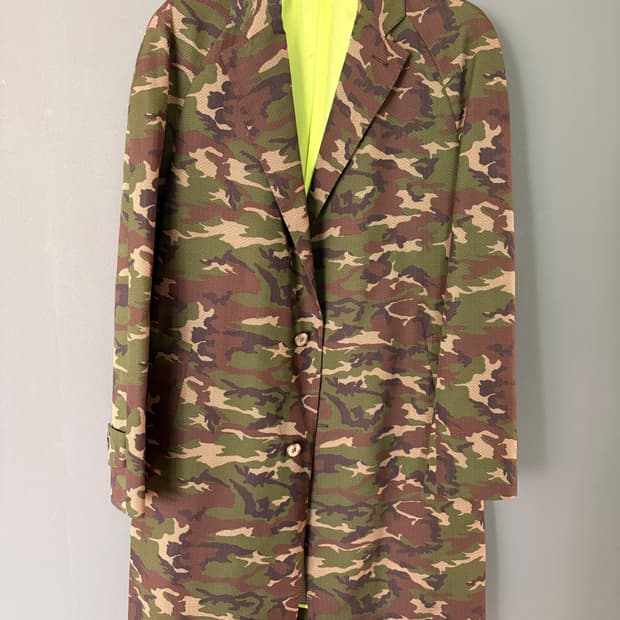 가브리엘 파시니 카모플라쥬 봄시즌 롱자켓 48