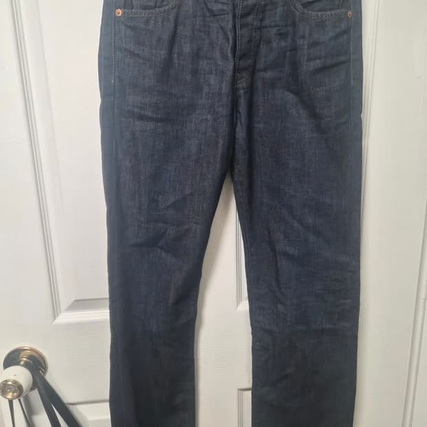 리바이스 501청바지 데님 진청