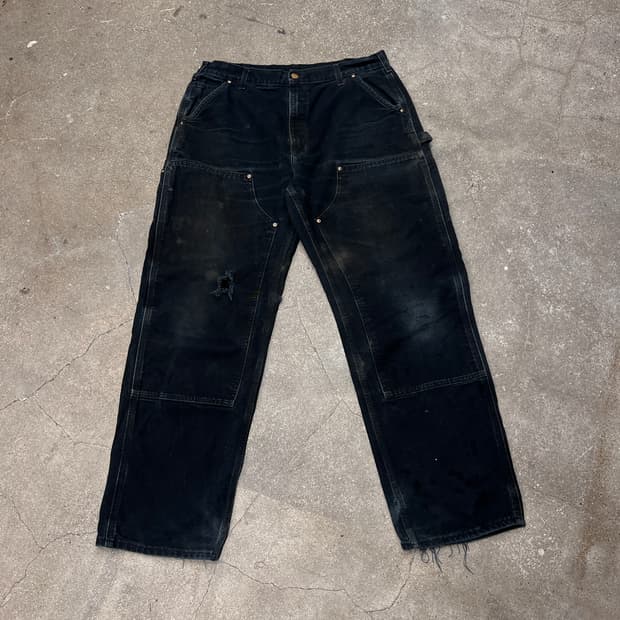 칼하트 더블니 루즈 오리지널핏 BLK