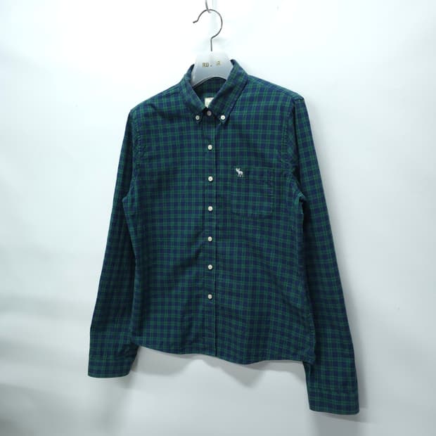 아베크롬비 그린체크 워싱셔츠 (여성55)