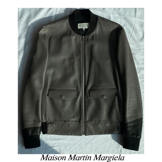 메종 마틴 마르지엘라 레더 봄버 자켓 가죽 블루종 아카이브 아티저널