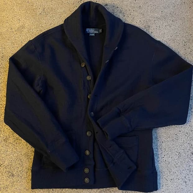 랄프로렌 숄칼라 가디건