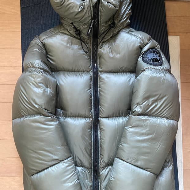 캐나다구스 패딩  크로프톤 L 라지 크로프턴  세이지브러쉬 블랙라벨  판