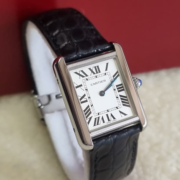 까르띠에 탱크솔로 스틸 SM 시계 (남녀공용) 2017년식