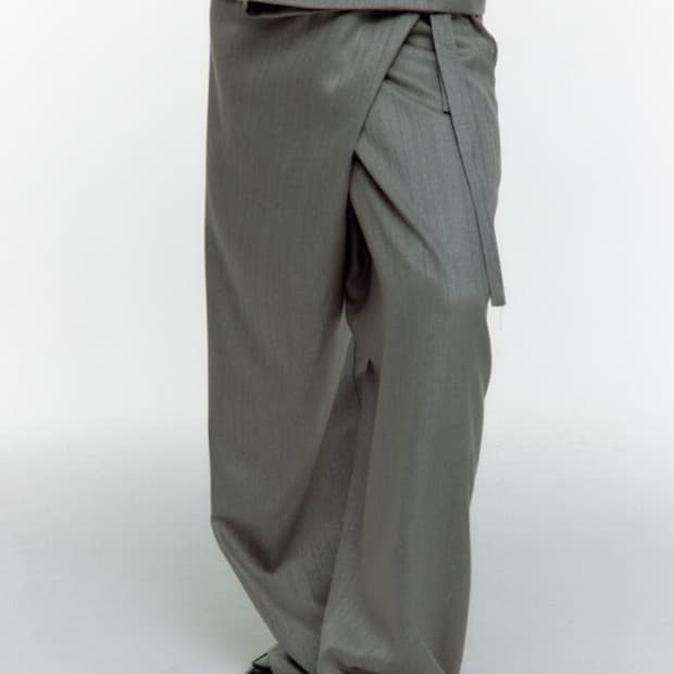 Kashiko thai fishermen trouser gray
