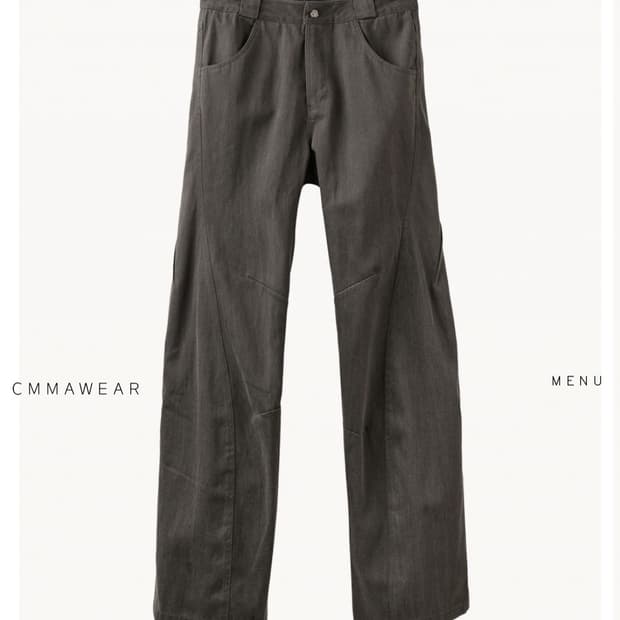 cmmawear Engineered Dart Denim Sumi Dye