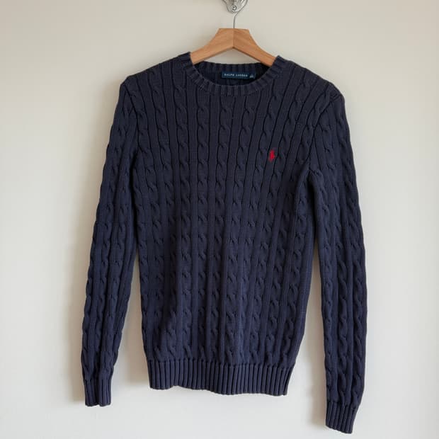 랄프로렌(Ralph Lauren) 포니 꽈베기 니트