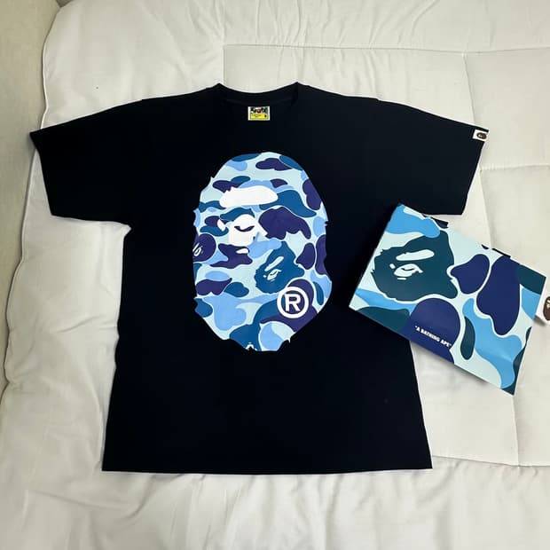 베이프 카모 빅 에이프 반팔 M