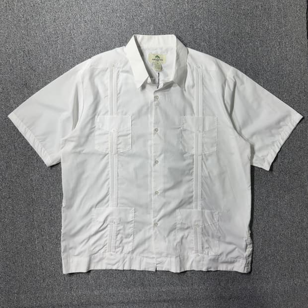 쿠바 셔츠 화이트 ( 3XL/OLD-7608 )