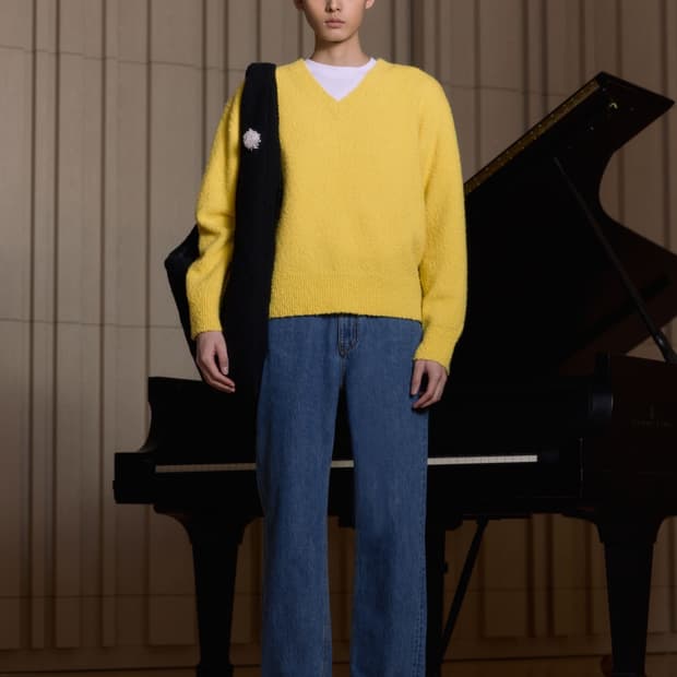 STU 카센티노 브이넥 니트 옐로우