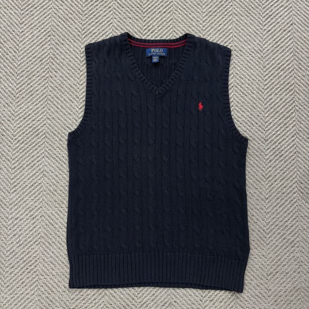 폴로 랄프로렌 케이블 니트 베스트 v2355