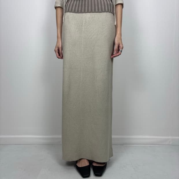 STRUCTURED KNIT SKIRT