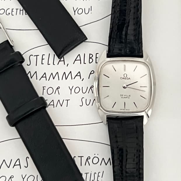 오메가 드빌  스퀘어 여성 시계