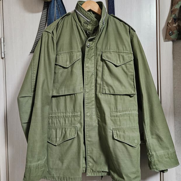 60s 2세대 은지퍼 og m65 미군 필드자켓 s/l