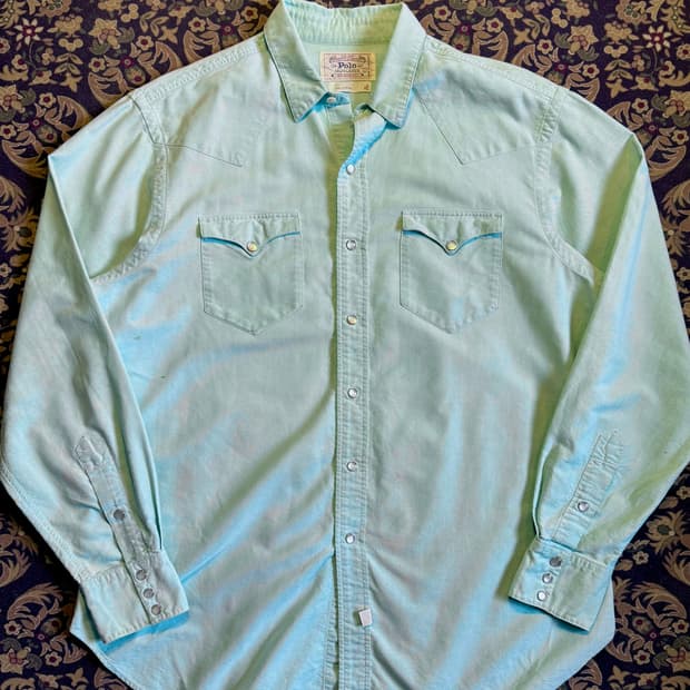 90s 빈티지 폴로 덩가리 웨스턴 셔츠