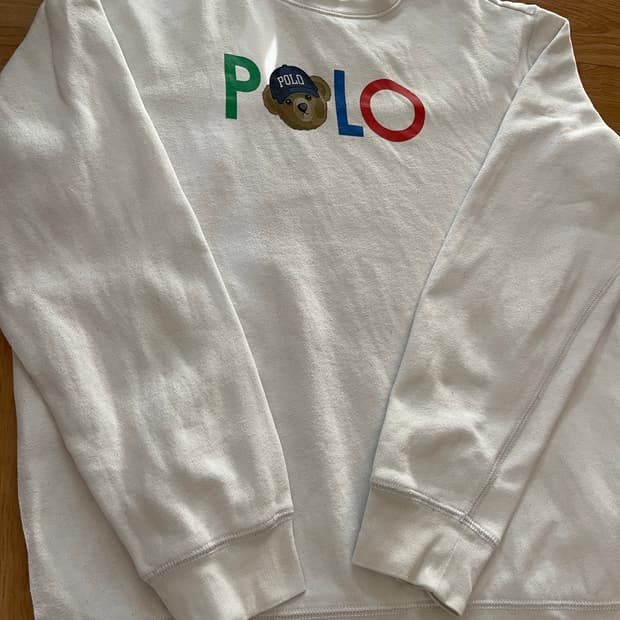 폴로 랄프로렌 정품 보이즈XL 18-20 곰돌이 맨투맨