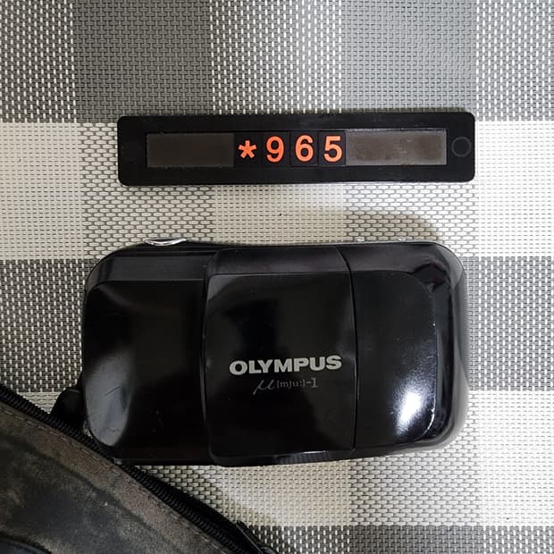 올림푸스 뮤 1 블랙바디 필름카메라 파우치포함