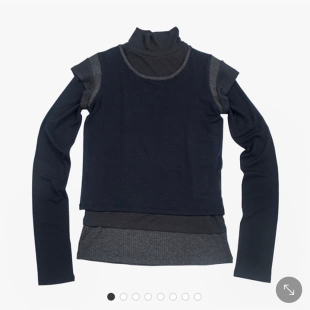 할로미늄 3 in 1 레이어드 탑 네이비