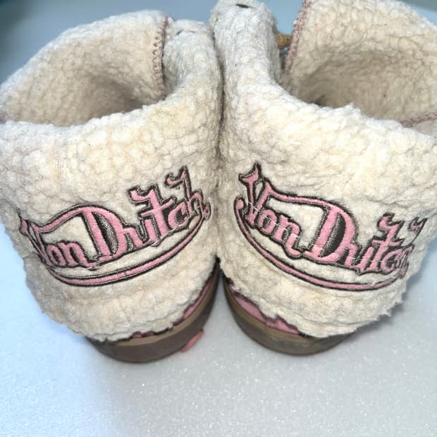 Von Dutch 본더치 퍼부츠 핑크