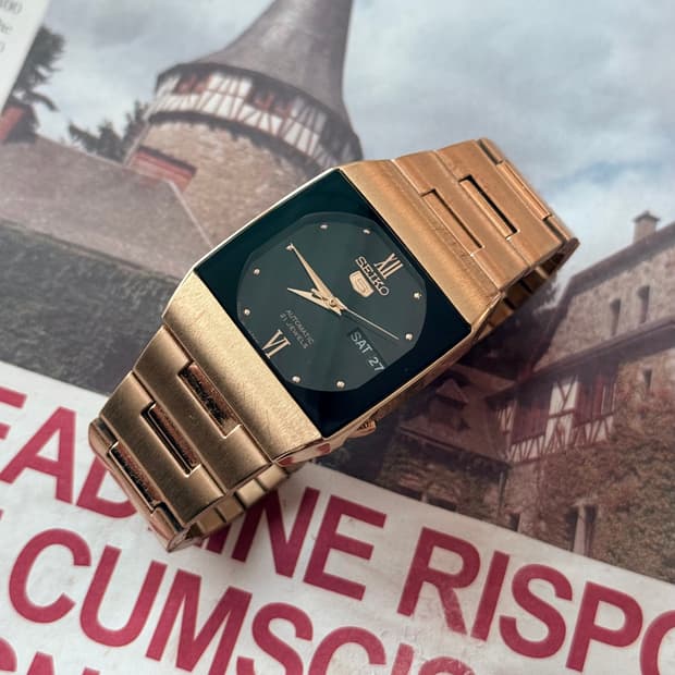 세이코 Seiko 스퀘어 골드 오토매틱