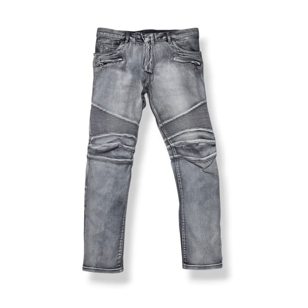 Balmain 발망 34사이즈 바이커 진 워싱 데님 청바지