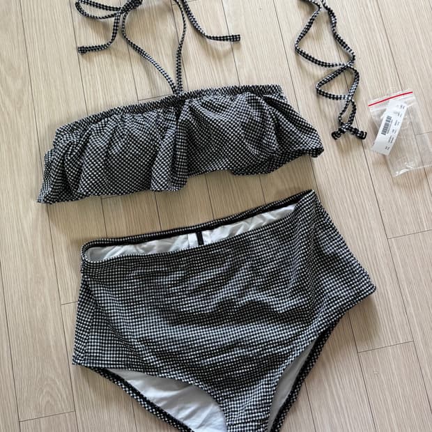 상체55 하체66 Jcrew 제이크루 정가18만 러플 비키니 수영복 베럴