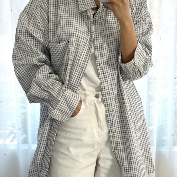 타미힐피거 체크셔츠