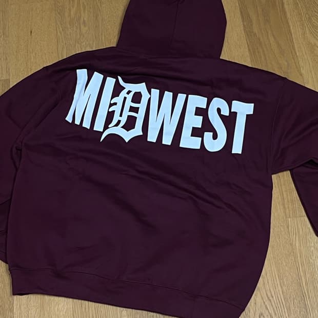 Salem Midwest Hoodie maroon L