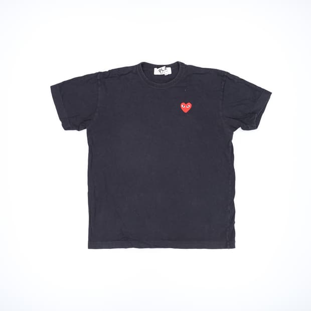 XL 꼼데가르송 하트패치 반팔티 0325H1