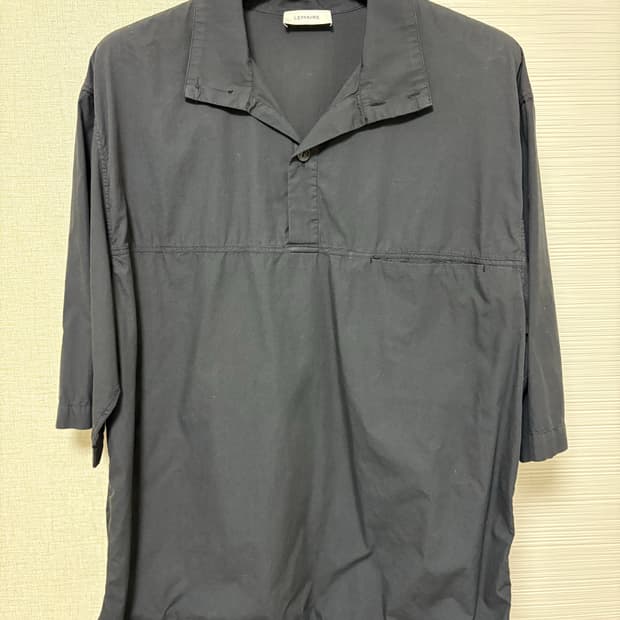 르메르 하이넥 포플린 반팔셔츠 (48)