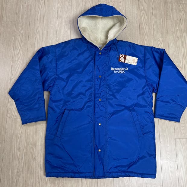아식스 레코더 90s 올드 벤치 자켓 하프 코트 ASICS OLD