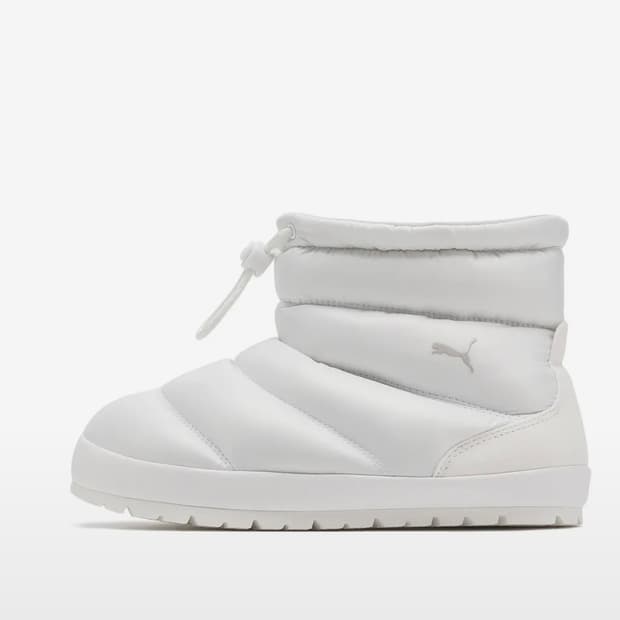 푸마 패딩 숏 부츠 화이트 250