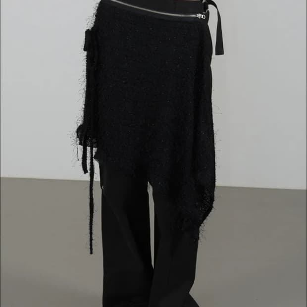 타입서비스 Two Way Layered Pants [Black]
