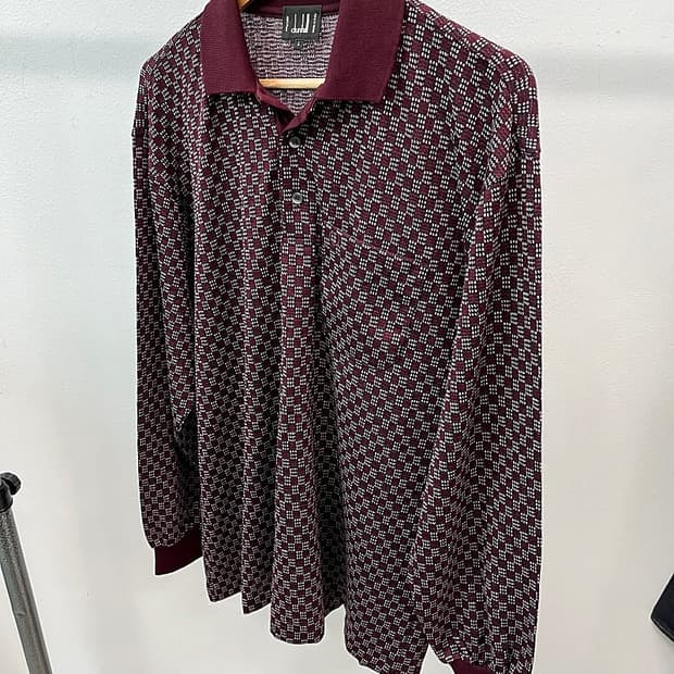 110) 던힐 이태리 긴팔 카라티