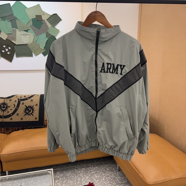빈티지 USA ARMY 오버핏 바람막이 자켓 100 C04957 