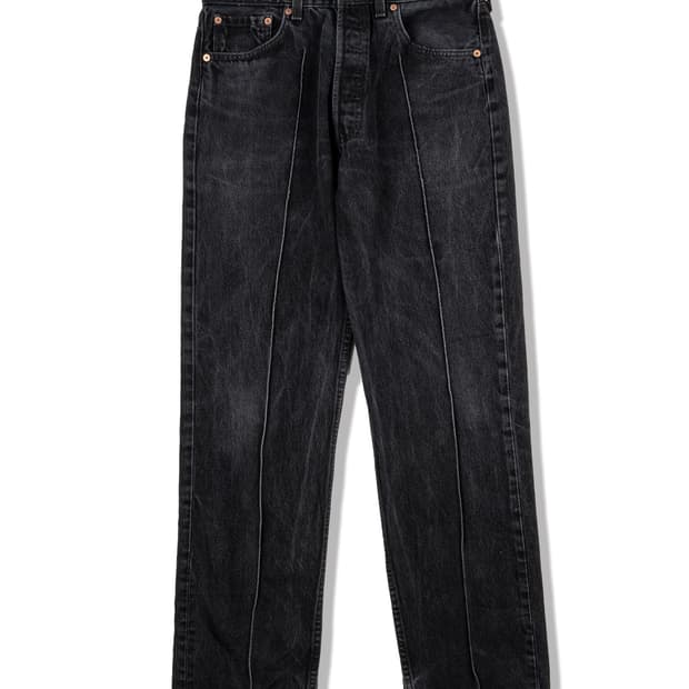(32) 90's 리바이스 501 USA Made Black Washed