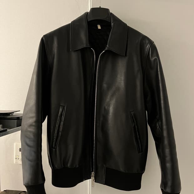 선플라워 레더 재킷 48사이즈