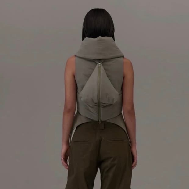혜인서 오리가미 백 베스트 1사이즈 웜 그레이